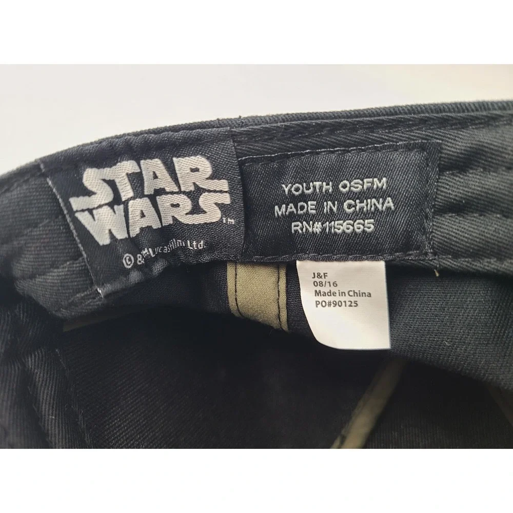 Youth Boba Fett Star Wars Snapback Hat Cap Movie Character Boy‎ Girl Black Green